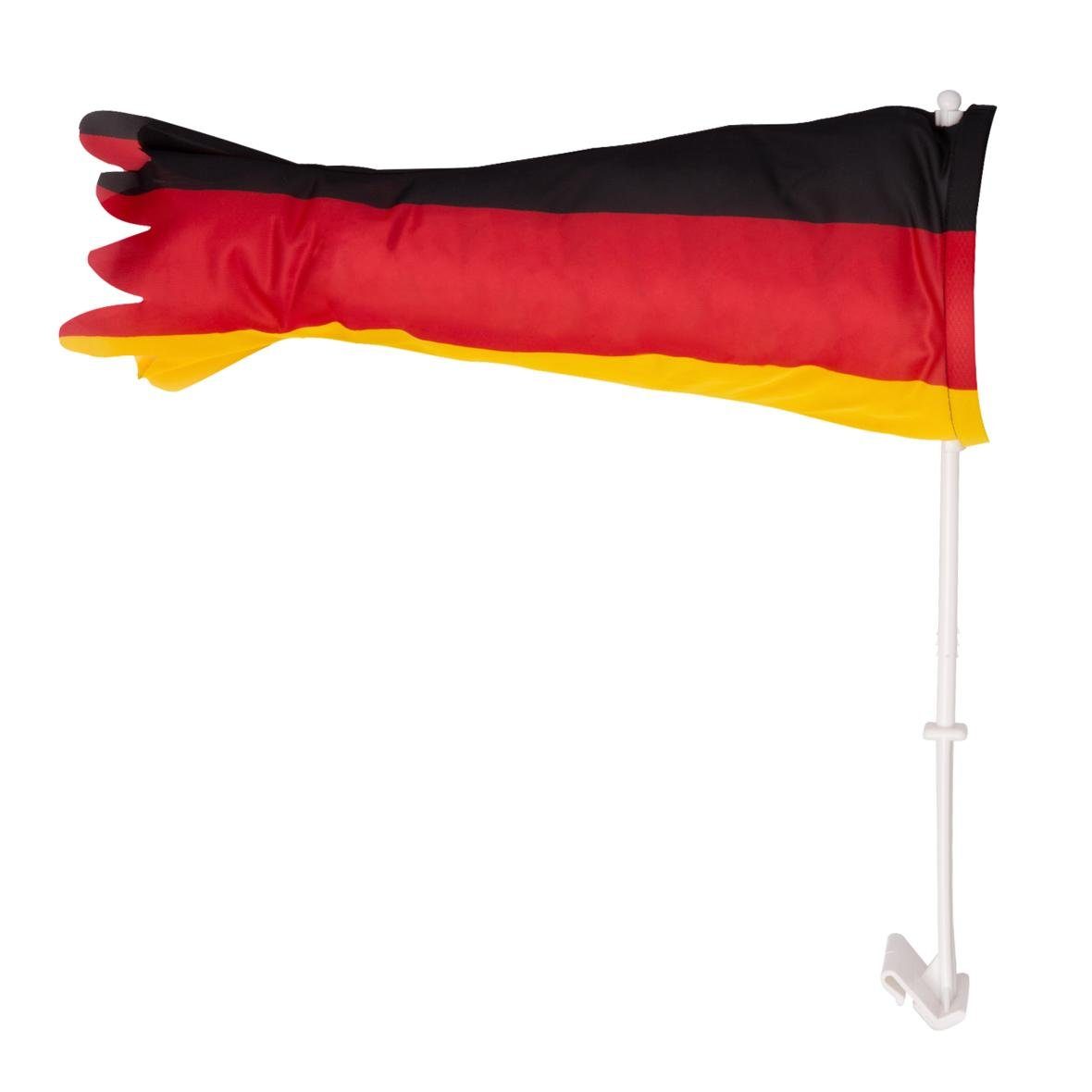 elasto Flagge Autofahne Deutschland "Tube", Fußball Euro 2024 Accessoires
