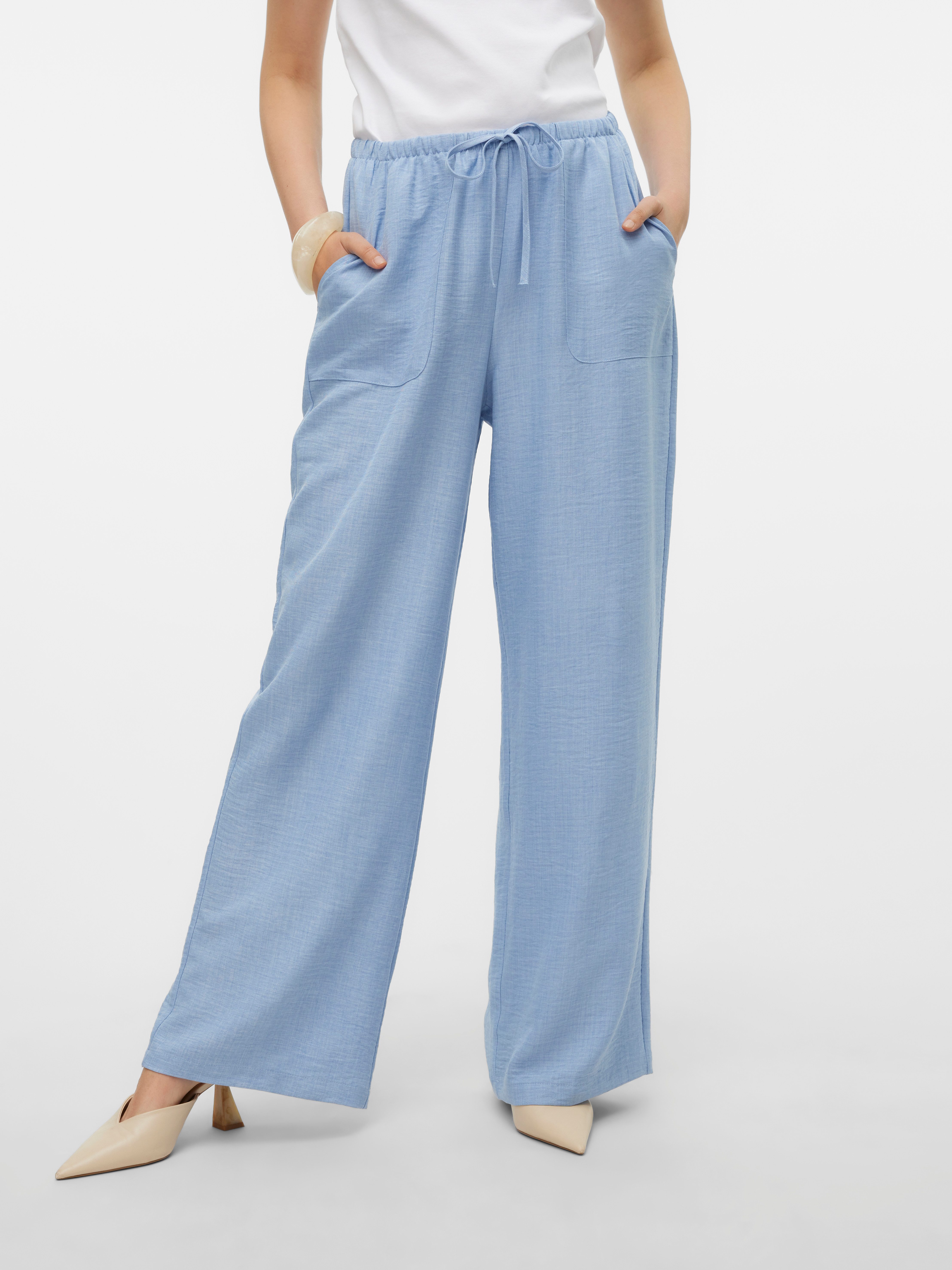 Vero Moda Schlupfhose VMMELANEY HW LOOSE PANT WVN GA NOOS Sommerhose günstig online kaufen