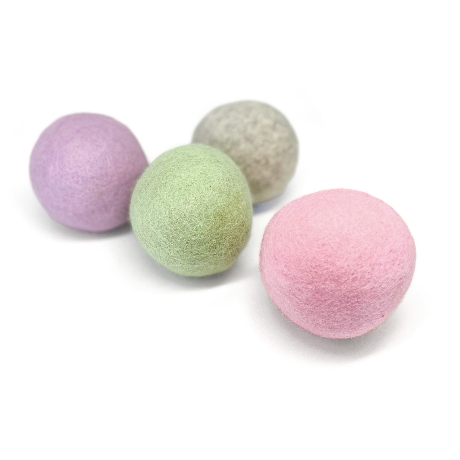 Aumüller Tierball natürliche Wollfilzkugel, gefüllt, 1 Stück, Spielzeug für Katzen