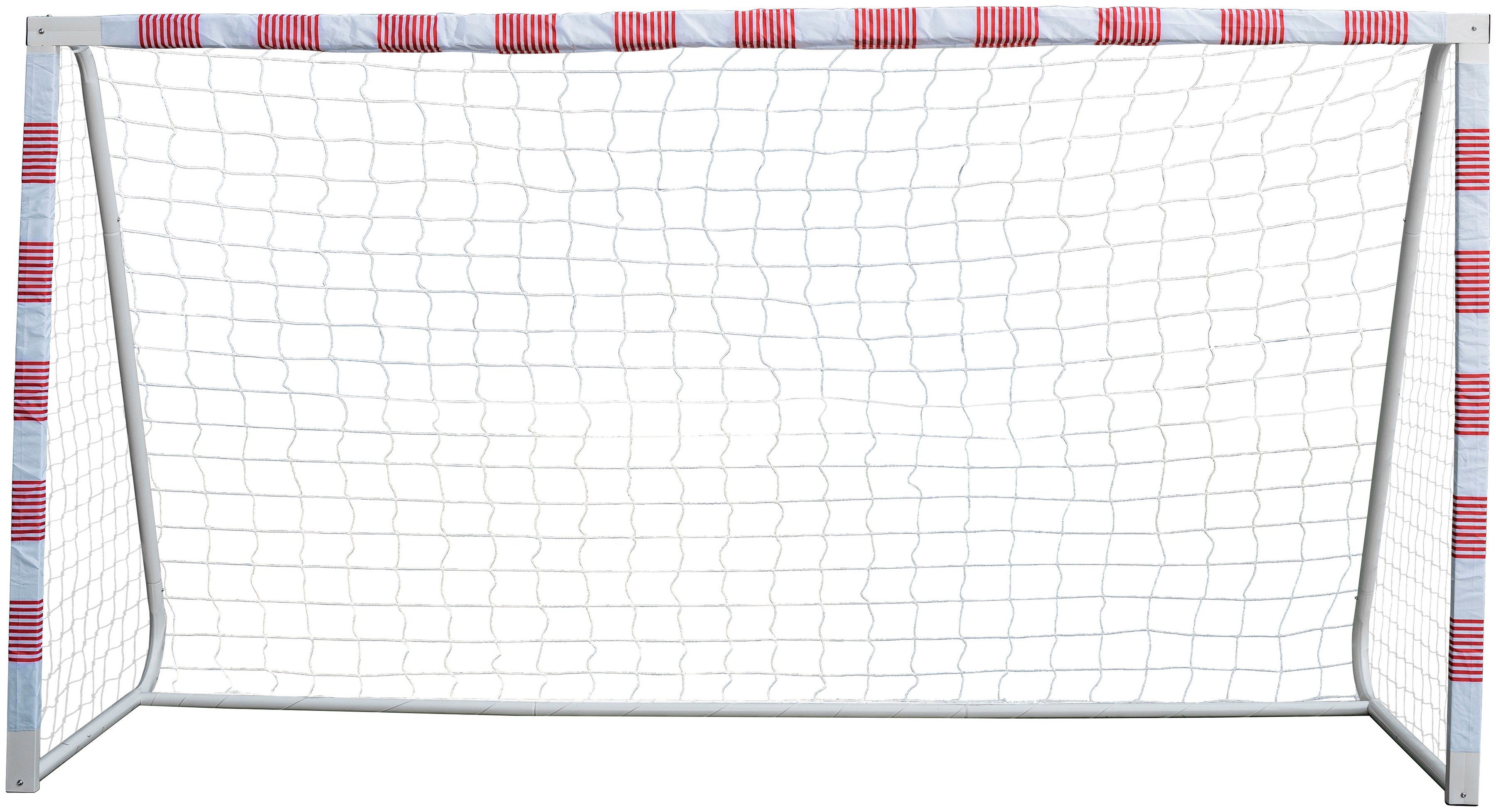 SANDORA Fußballtor Volley L, Ron-Robert Zieler Edition, rot/weiß 300x160x90