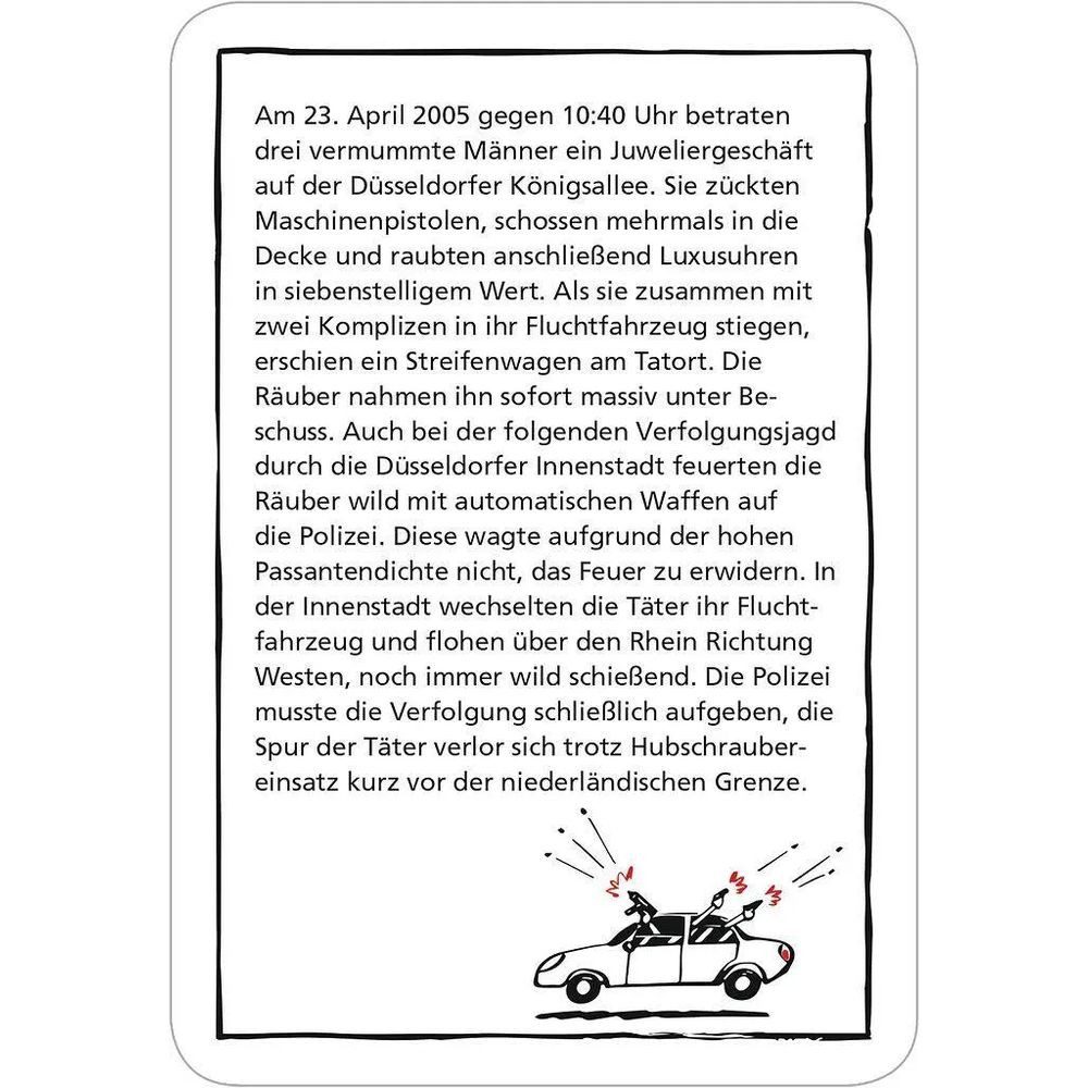 Moses. Verlag Spiel black stories Cold Cases