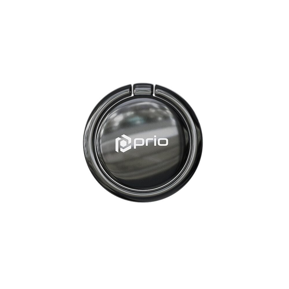 prio Handy-Halterung prio Metall-Handyring glänzend-schwarz, (Universalhalterung)