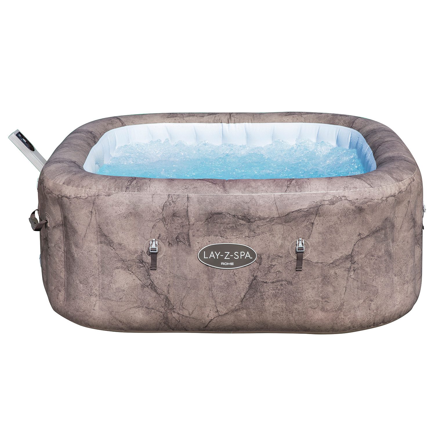 Bestway Whirlpool LAY-Z-SPA Rome AirJet, (Packung, App-Steuerung für 6 Personen), in Marmor-Optik
