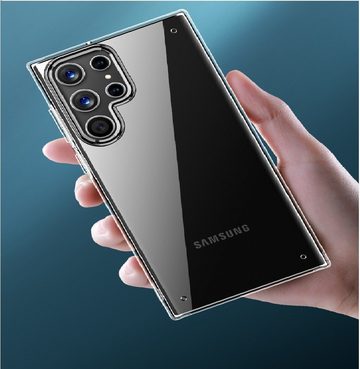 OLi Handyhülle Transparent Silikon Hülle Case Kompatibel mit Samsung Galaxy S22 Ultra 6.8 Zoll, Stoßfester Silikon Cover Clear