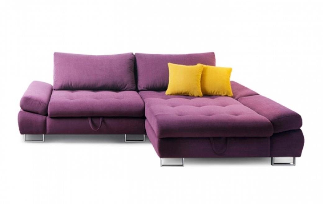 JVmoebel Ecksofa Modern Couch Eckgarnitur Ecksofa L Form Sofa Lila Polstersofa Sitz, 2 Teile, Made in Europe