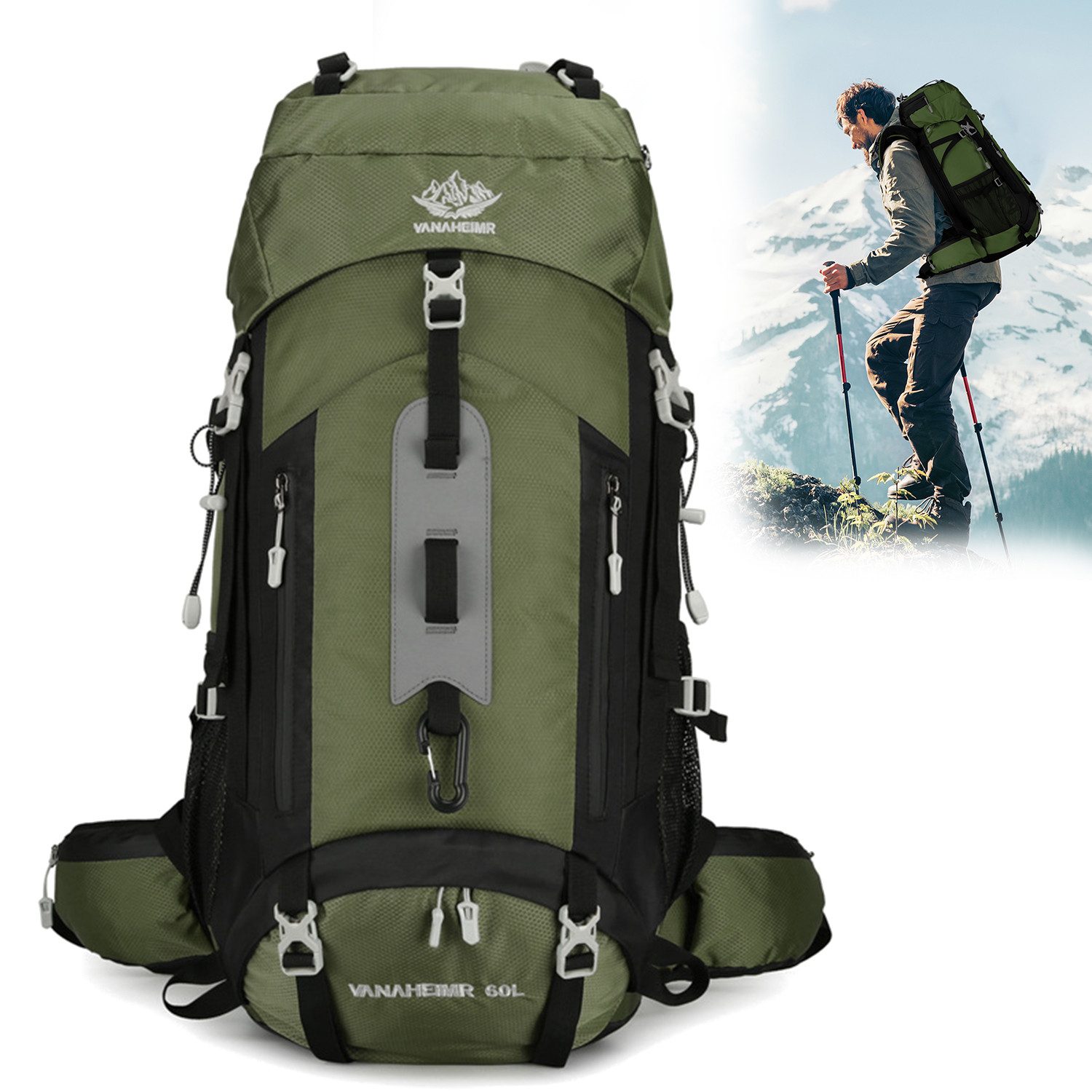 ZEUOPQ Wanderrucksack 18,49 Gallonen/70 Liter Wasserdichter günstig online kaufen