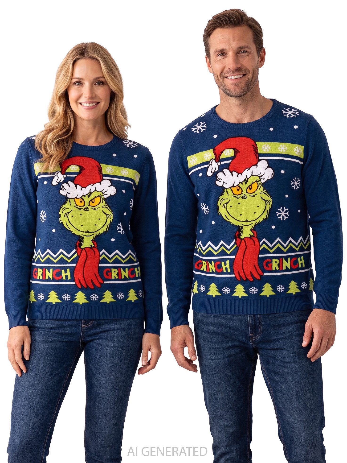 United Labels® Weihnachtspullover The Grinch Weihnachtspullover Strick Pullover Ugly Christmas Sweater