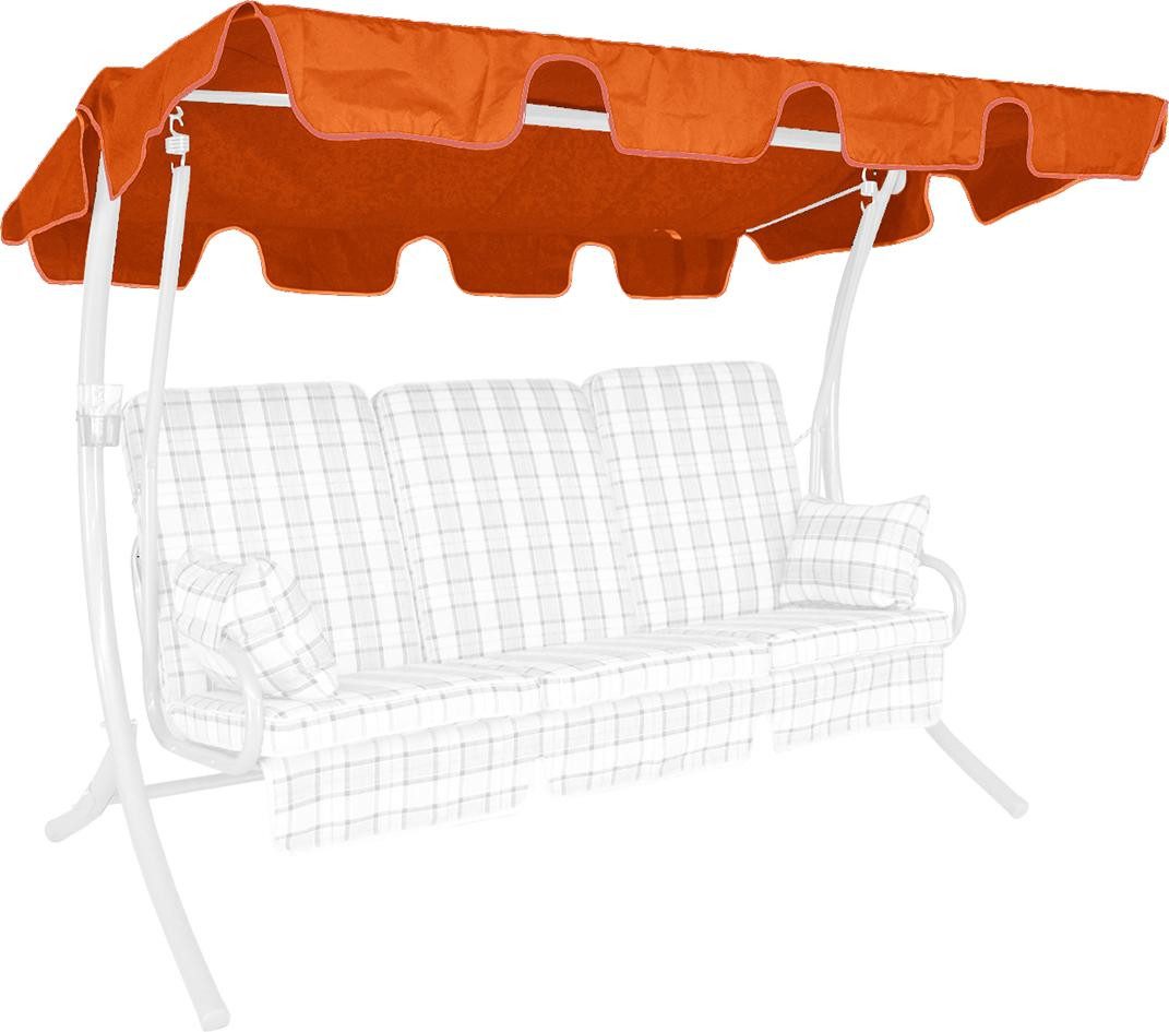 ANGERER Freizeitmöbel GmbH Hollywoodschaukelersatzdach Hollywoodschaukel Sonnendach Ersatzdach cm Terrakotta, (1 Stück, 1 x Ersatzdach), Für Dachgestänge T 110 - 145 cm und Breite bis 210 cm