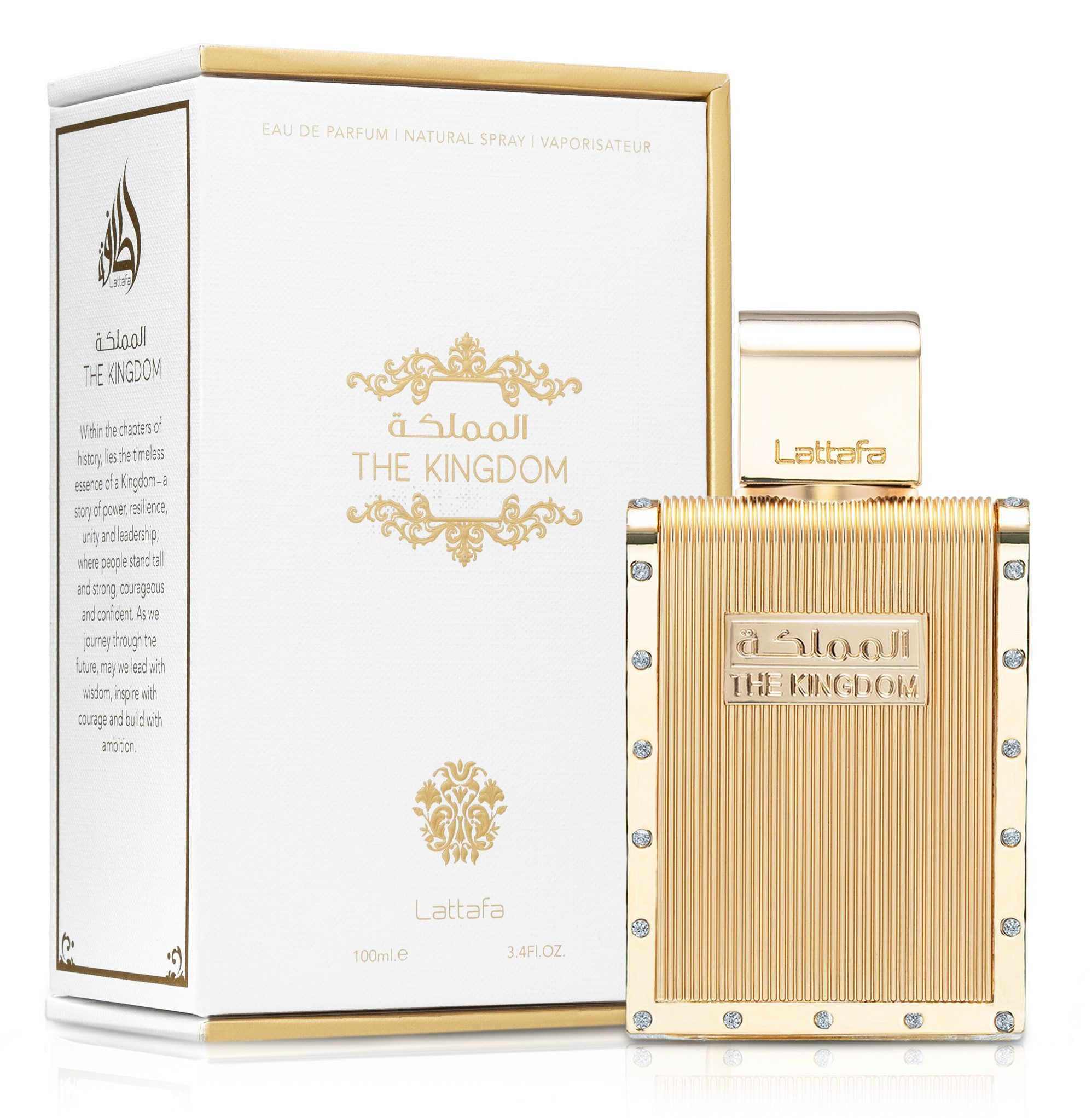 Lattafa Eau de Parfum The Kingdom Men, Glasflakon, Parfüm EDP, Herrenduft