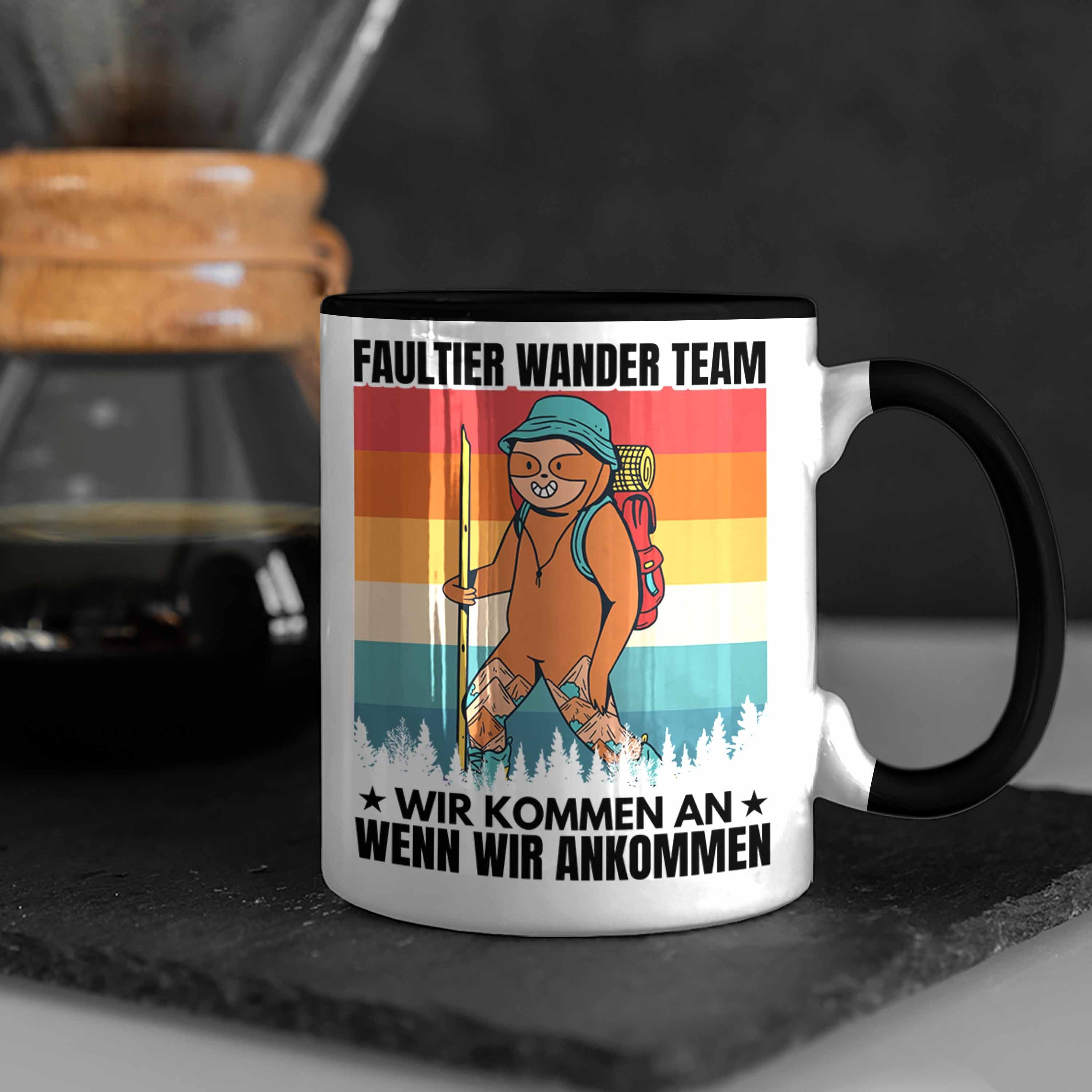 Wander Team Wander Tasse Trendation Tasse Gessch Faultier Geschenke - Faultier Trendation Geschenk Schwarz