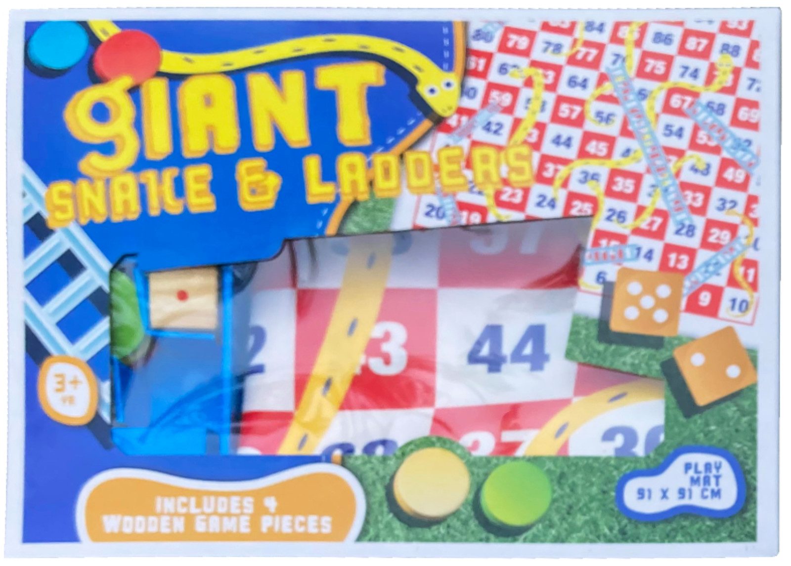 Spiel Rasenspiel Spielplan aus Folie Bunt 91x91 cm