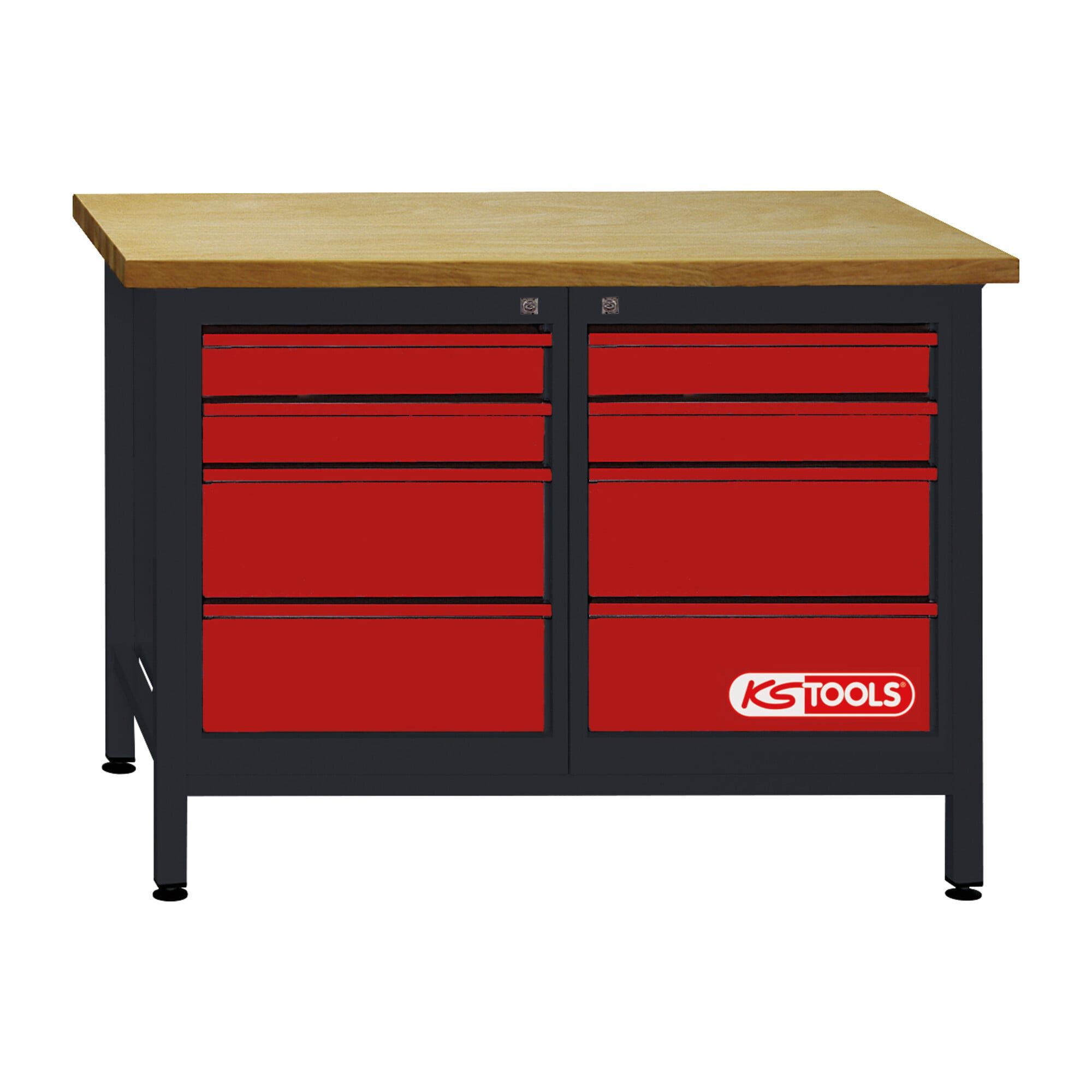 KS Tools KS Tools Werkbank mit 8 Schubladen, H840xB1200xT600mm