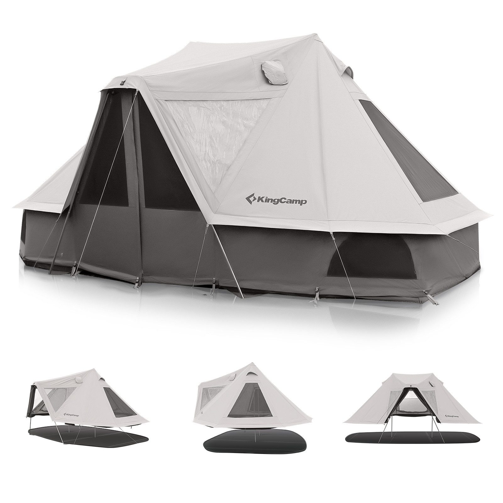 Kuppelzelt Baumwollzelt Campingzelt Khan Villa Pavillon Famil