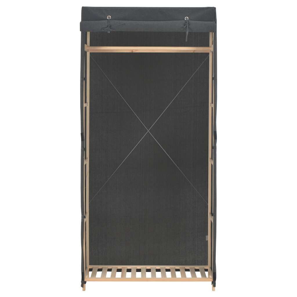 vidaXL Kleiderschrank Kleiderschrank Grau 79 x 40 x 170 cm Stoff (1-St)