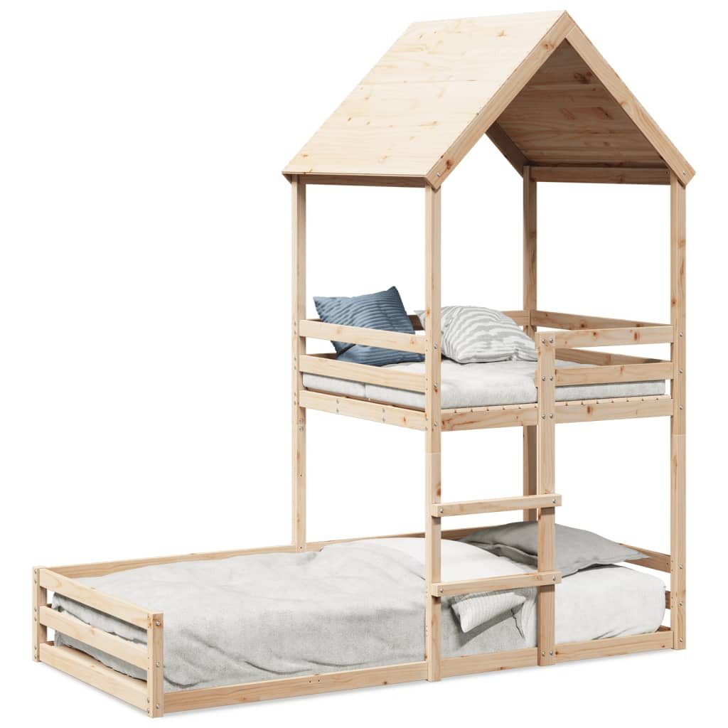 vidaXL Bett Etagenbett ohne Matratze 90x190 günstig online kaufen