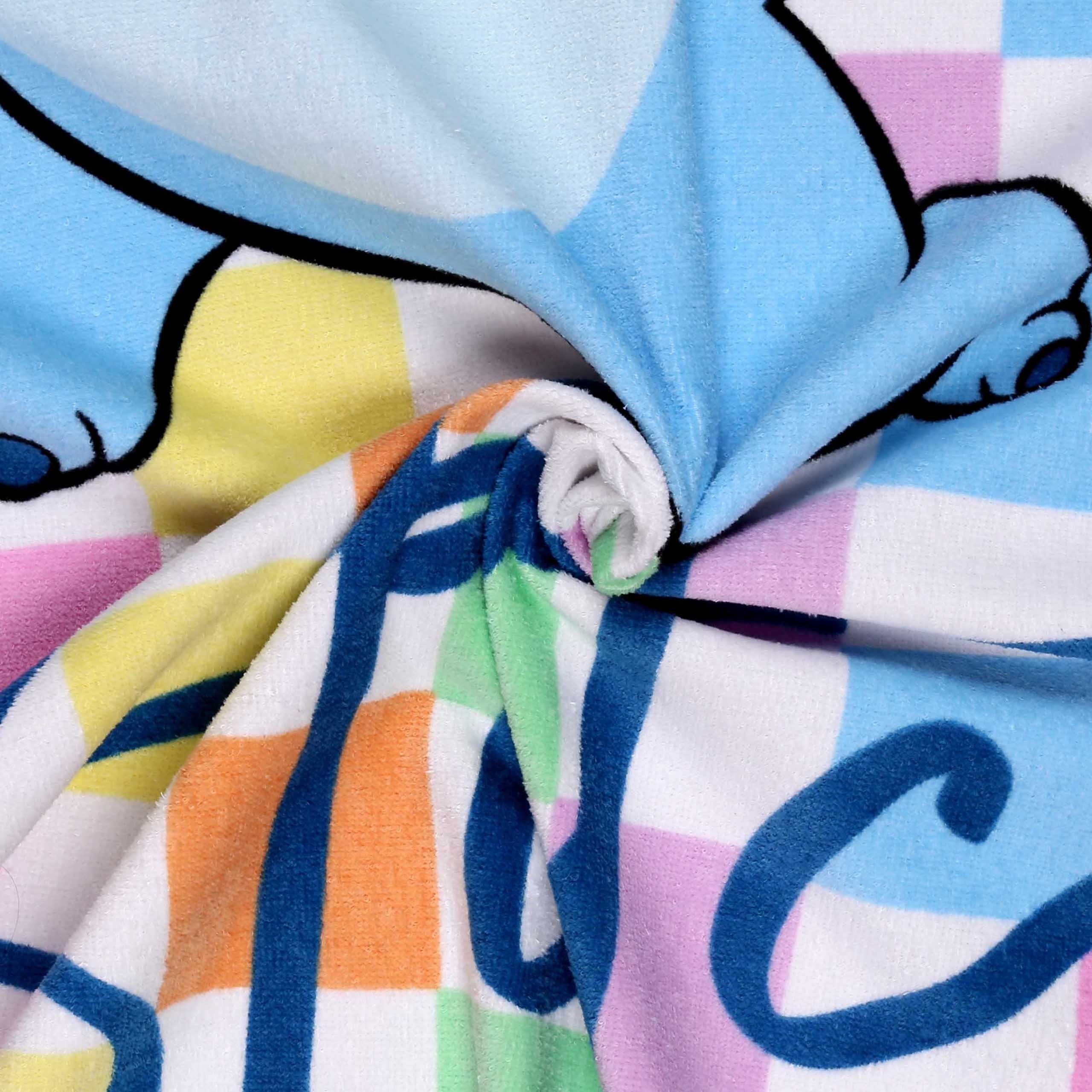 Disney Badetücher DISNEY Stitch farbenfrohes Strand- und Badetuch, 100 % Baumwolle