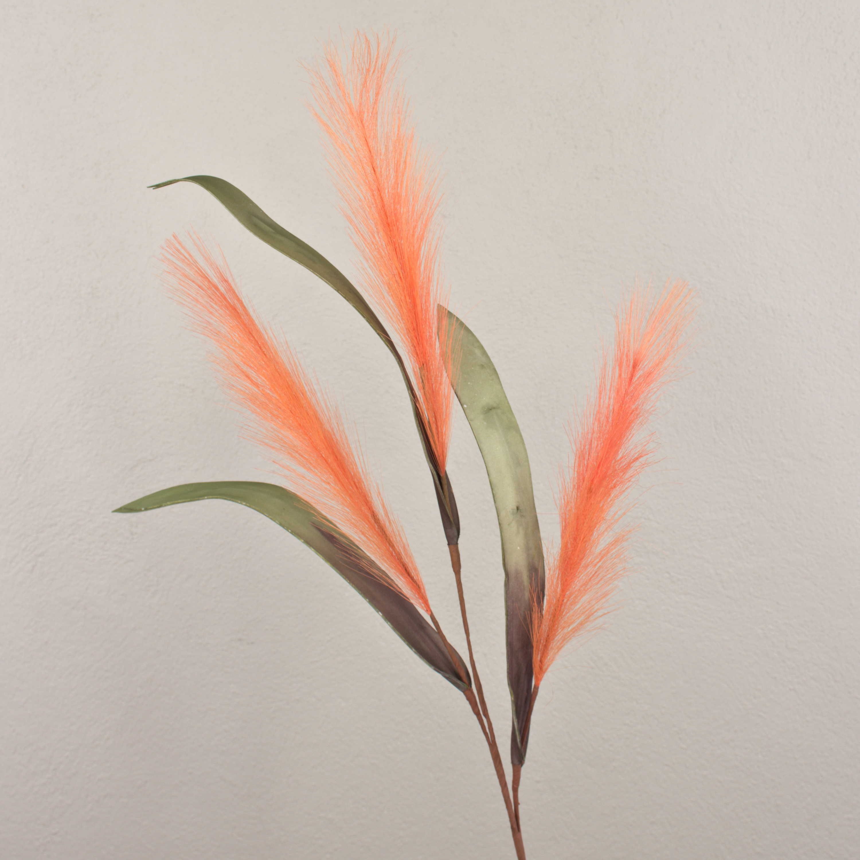 Kunstzweig Schilfgras ZIGOR, orange, 110cm Schilf, artplants, Höhe 110.0 cm