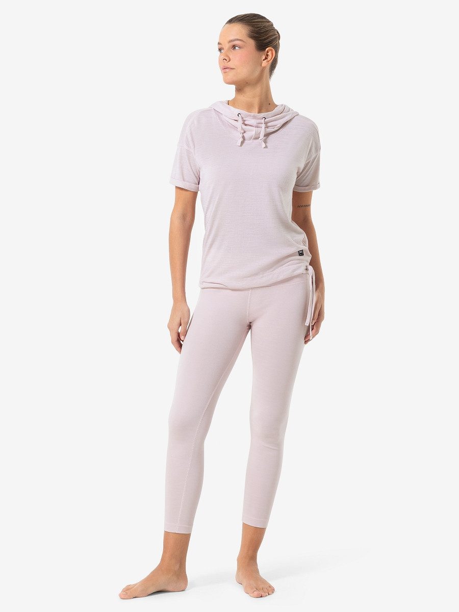 SUPER.NATURAL Hoodie kurzarm für Damen, Merino günstig online kaufen