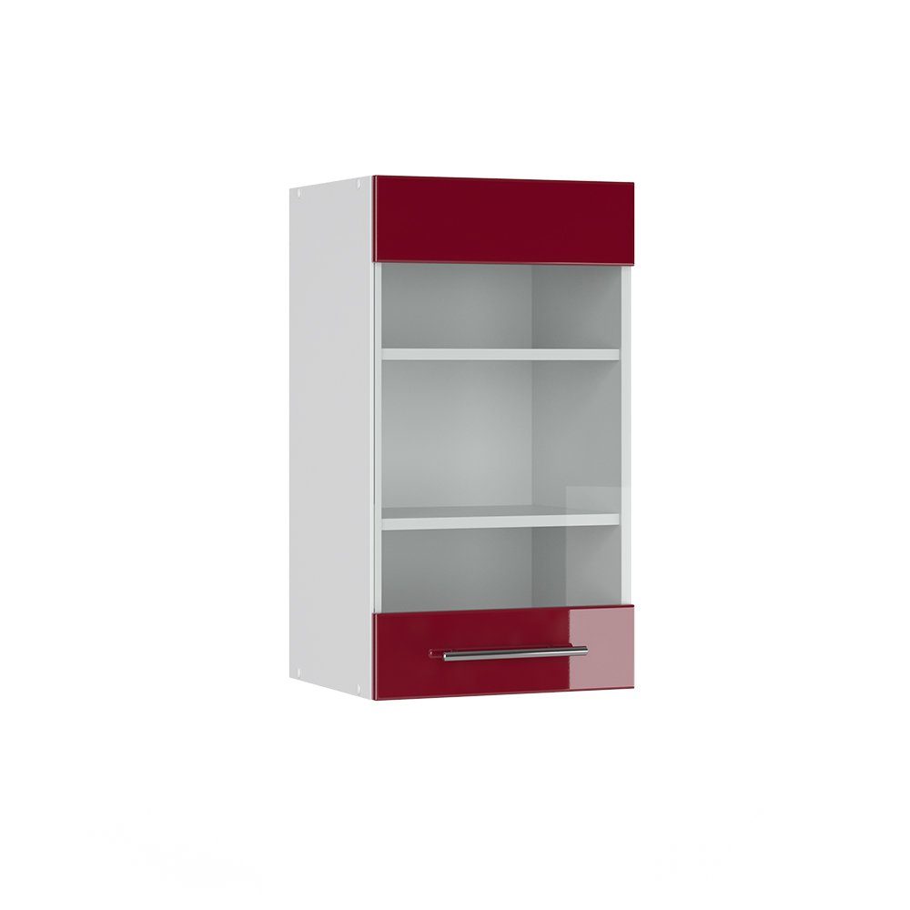 Vicco Glashängeschrank Fame-Line, Bordeaux Hochglanz/Weiß, 40 günstig online kaufen