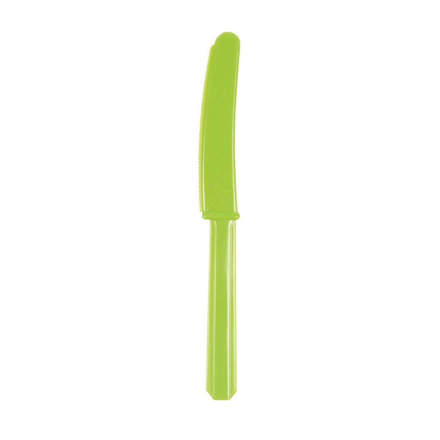 Amscan Einweggabel 10 Messer kiwi Plastik 17,1 cm