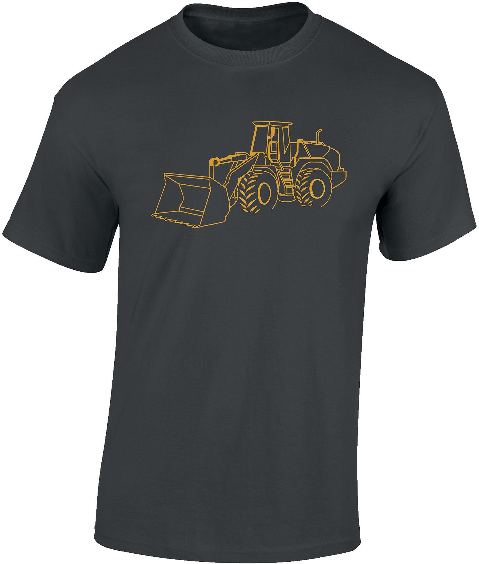Print-Shirt Kinder-T-Shirt: "Radlader" - Bagger Workwear Baustelle