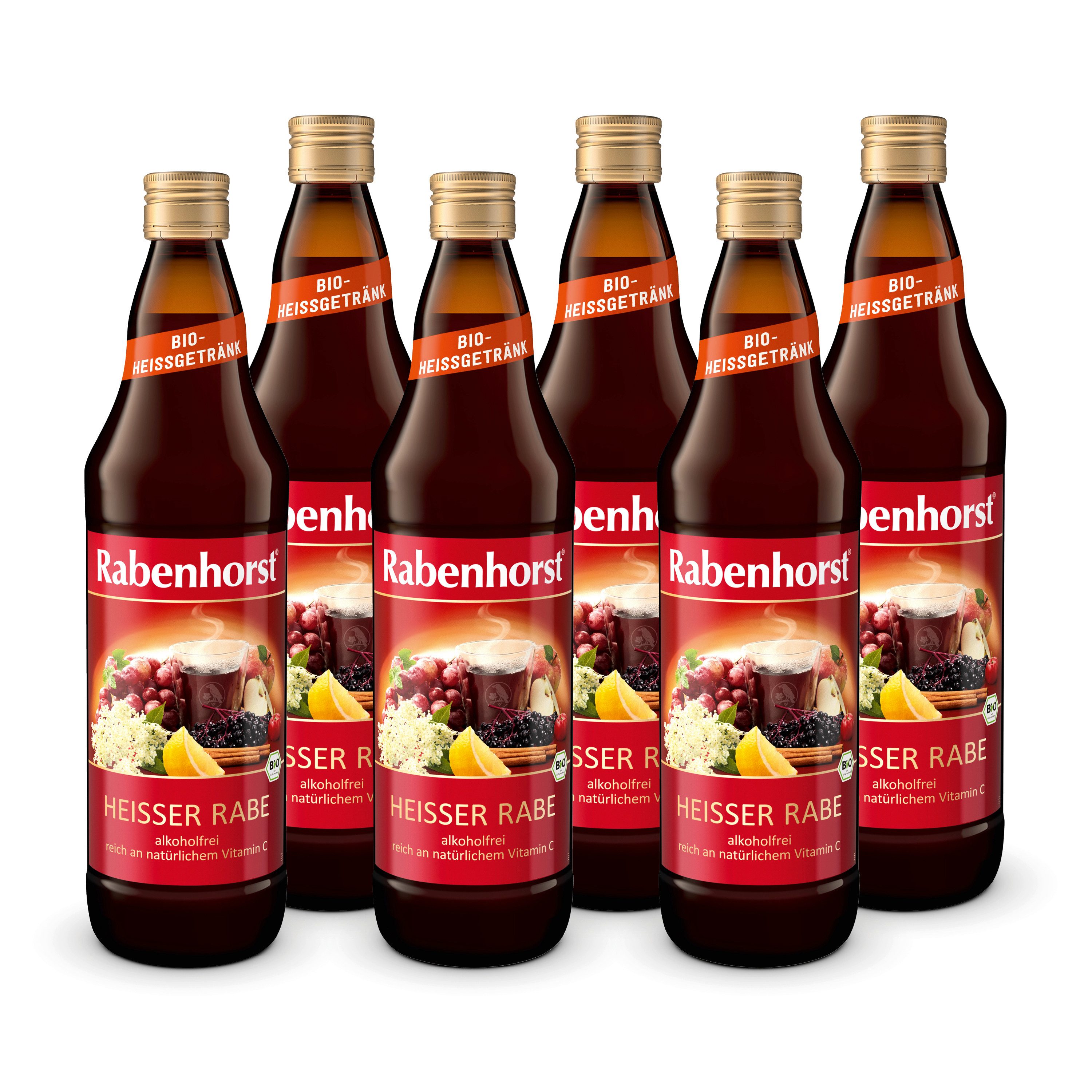 Haus Rabenhorst Saft RABENHORST Heißer Rabe BIO 6er Pack (6 x 700 ml), 0,7 l