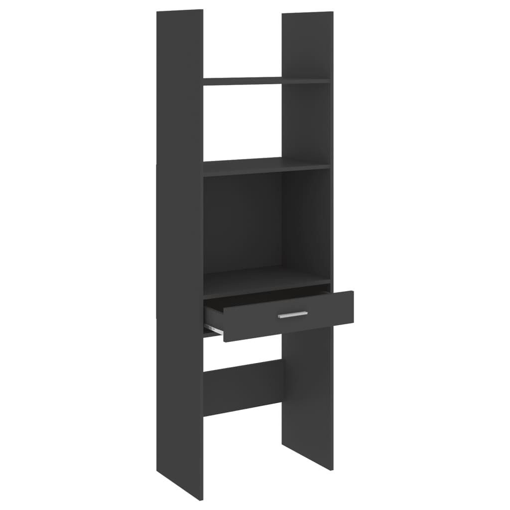 Bücherregal Bücherregal vidaXL cm 60x35x180 Grau 1-tlg. Holzwerkstoff,