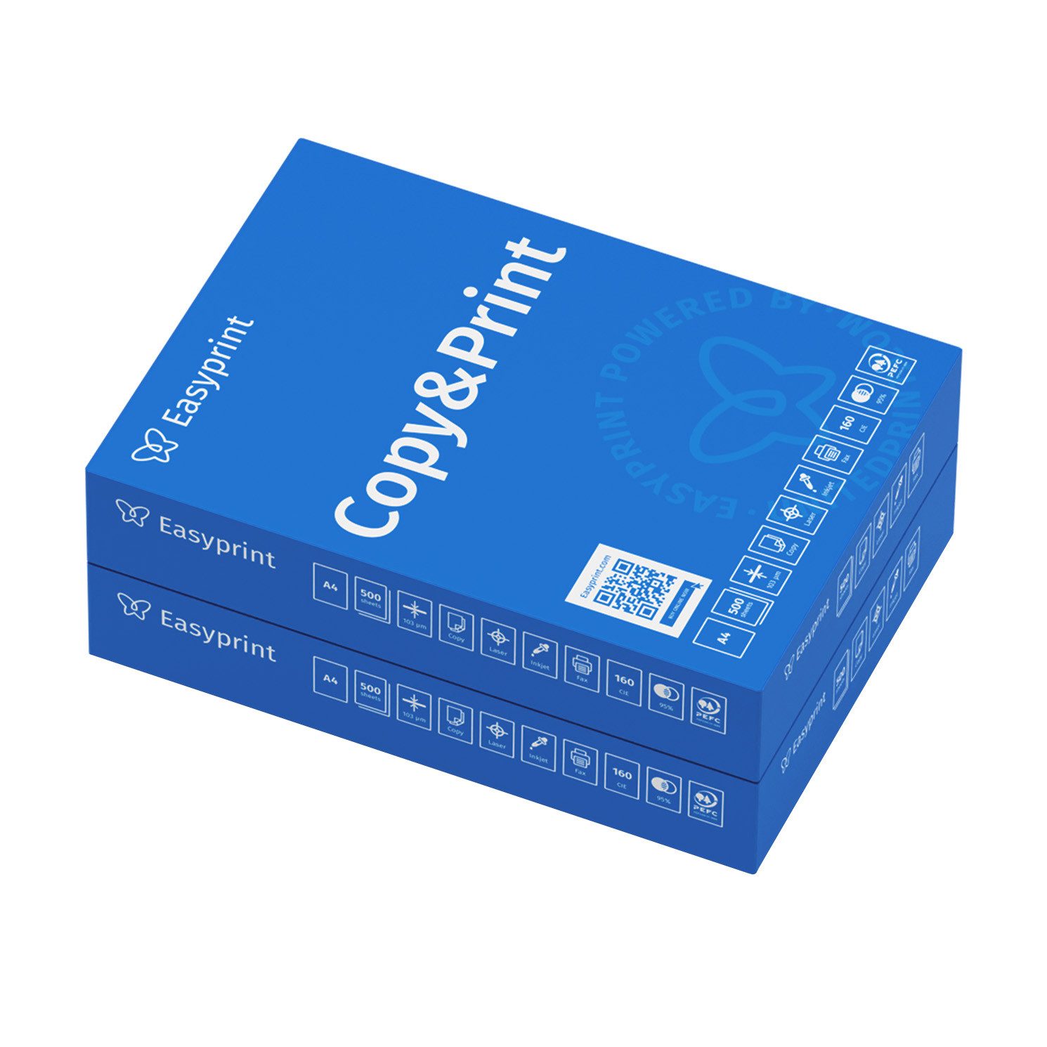 Easyprint Drucker- und Kopierpapier Kopierpapier 1000 Blatt A4 Premium Hochweiß CIE 160 Testsieger PEFC, PEFC-Zertifikat (GFA-PEFC-COC-500582)