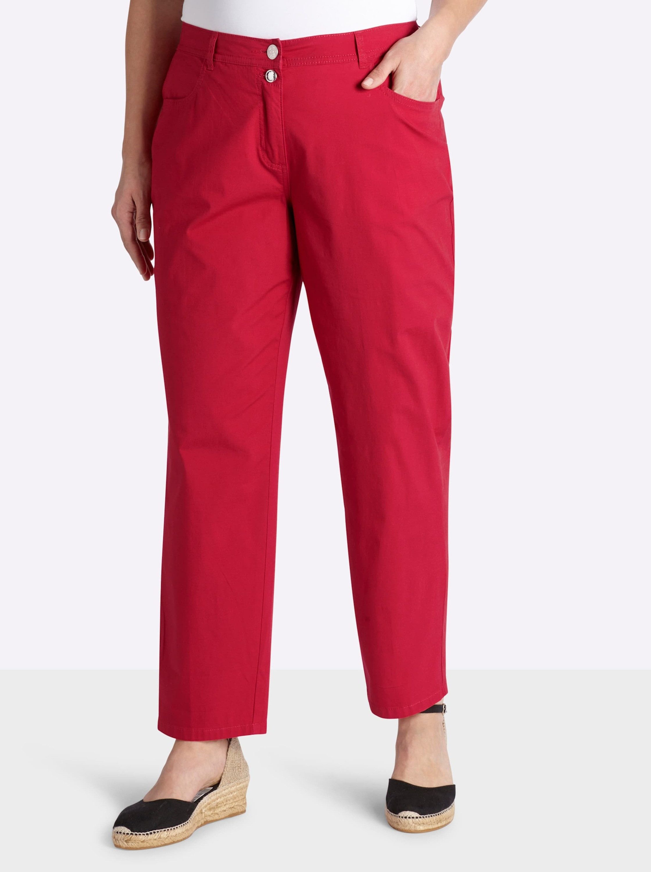 Sheego Jerseyhose Chinohose normal