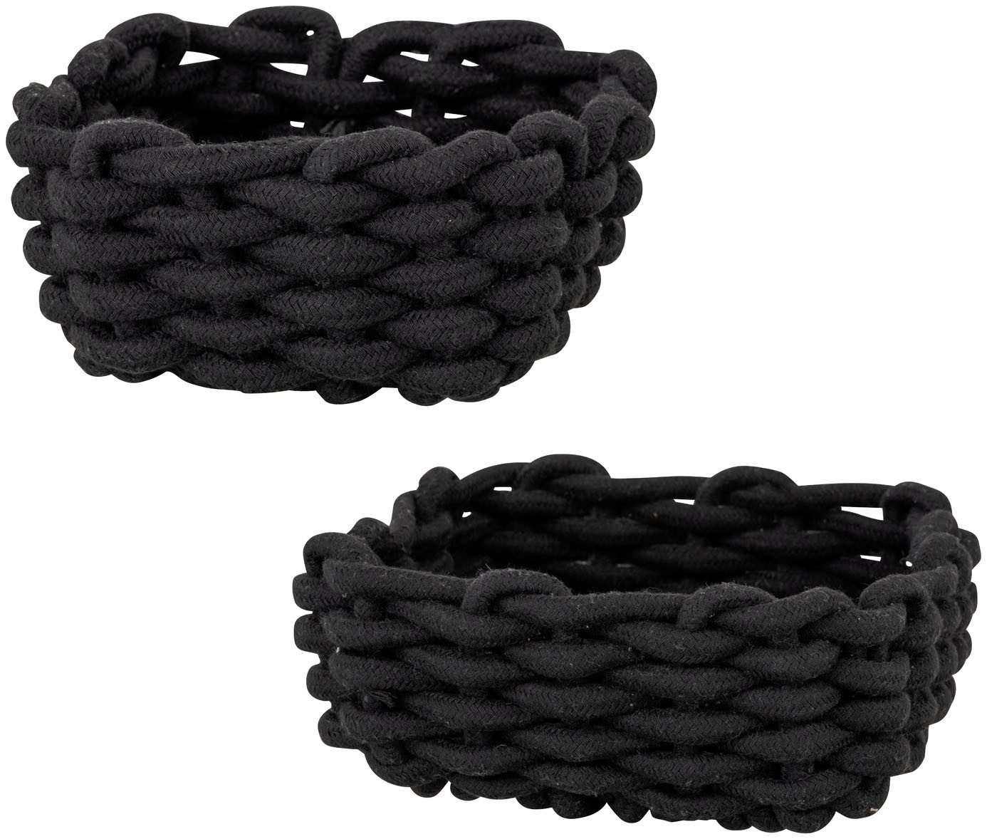 SCHÖNER WOHNEN-Kollektion Aufbewahrungskorb »Melara« (Set, 2 St), Badkörbe aus Cotton Rope zur Aufbewahrung von Badutensilien, 2 Größen