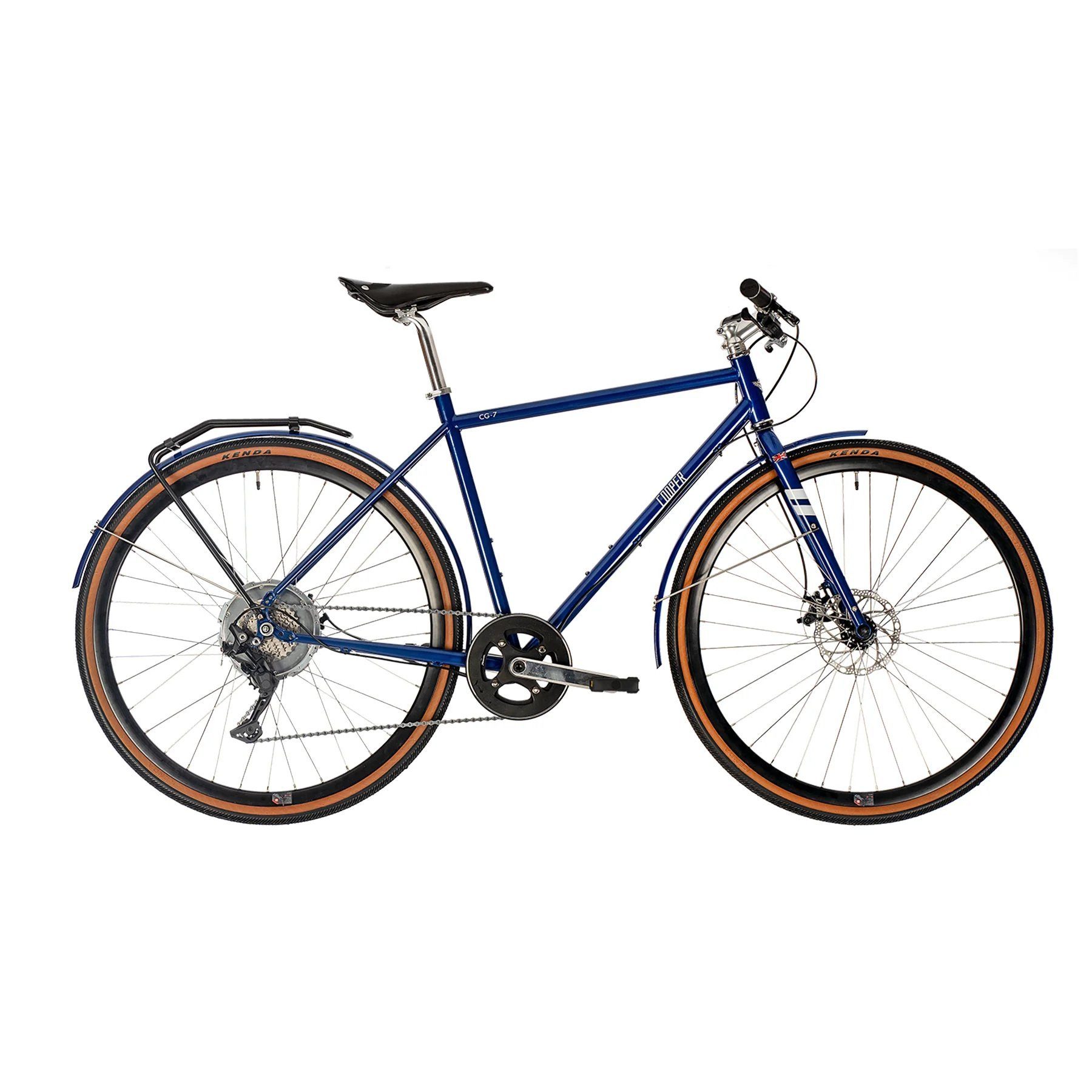 Microshift blau/weiß Zehus Bike Gen2 CG-7E, Microshift E-Bike Schaltwerk, 7 Gang Heckmotor 7-Gang XLE, Cooper