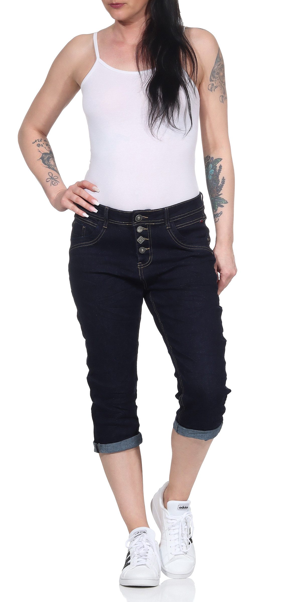 Jewelly 3/4-Jeans 80 Capri Jeans Streetwear günstig online kaufen