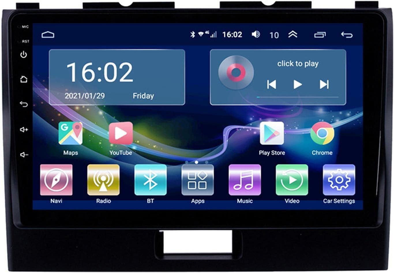 GABITECH 9 Zoll Android Carplay Autoradio Navi für Suzuki Wagon R 2010-2018 Autoradio