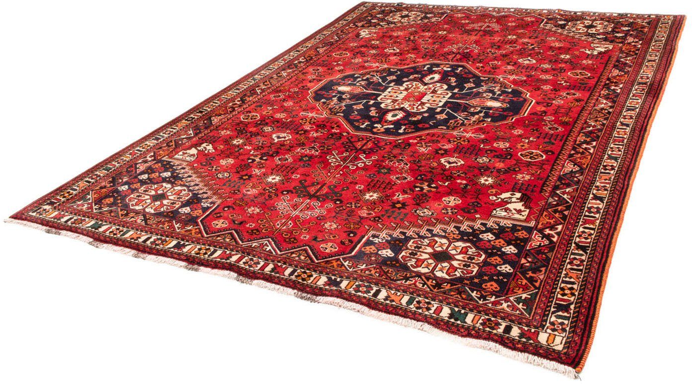 Wollteppich Hosseinabad Medaillon Rosso chiaro 122 x 81 cm, morgenland, rechteckig, Höhe: 10 mm, Handgeknüpft