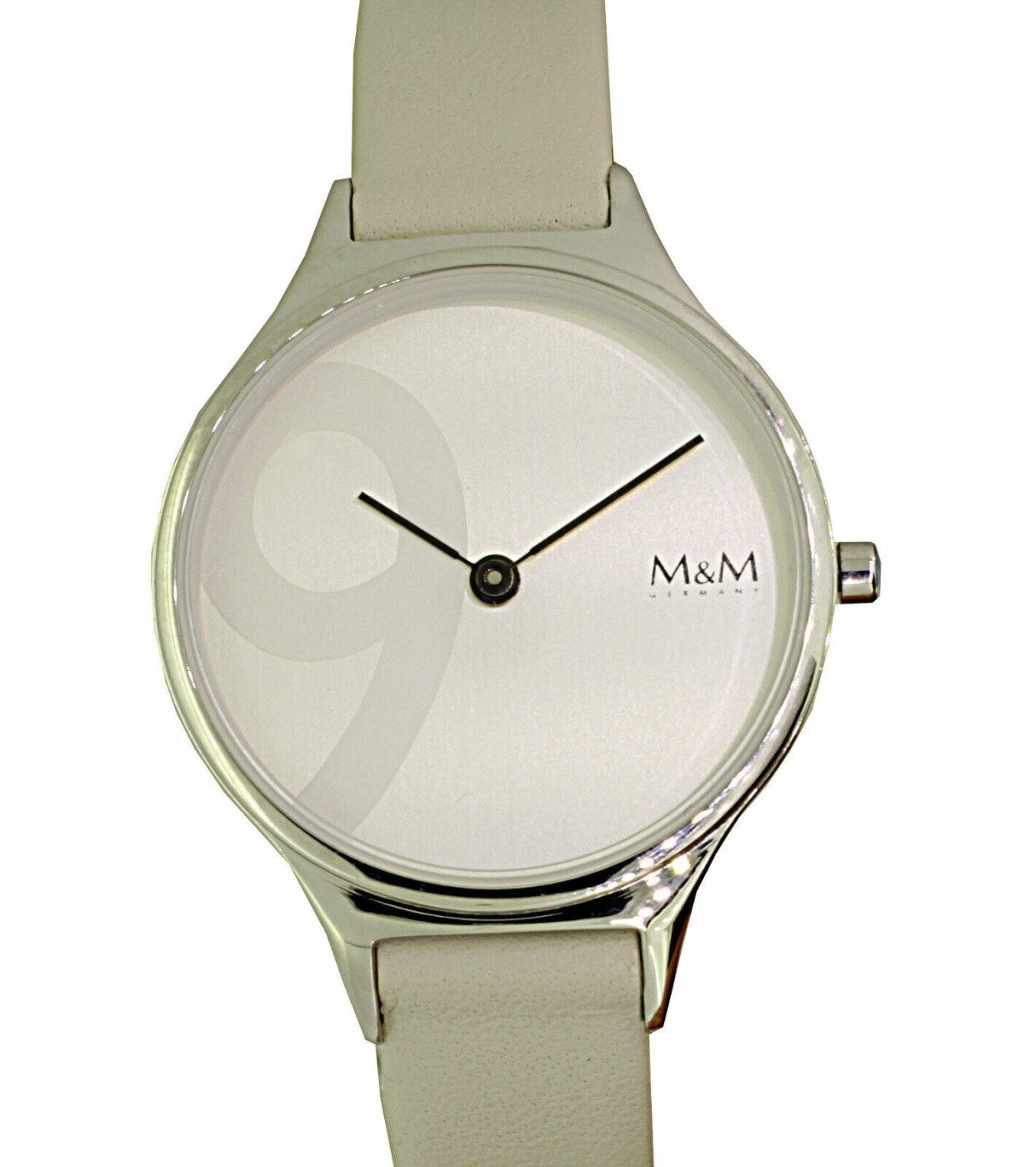 M&M Germany Quarzuhr M&M Germany Damen Quarz Uhr M11898-949 Big-Nine