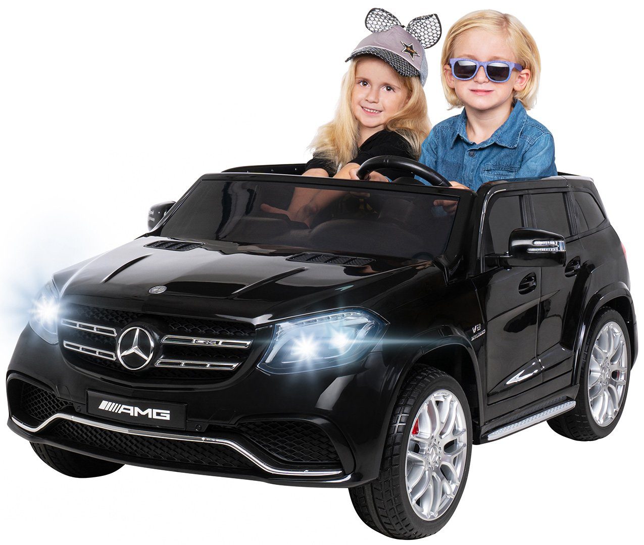 Actionbikes Motors Elektro Kinderauto Kinder Elektroauto Mercedes Benz Gls63 Amg Belastbarkeit 50 Kg Fur 2 Kinder Inkl Fernbedienung Online Kaufen Otto