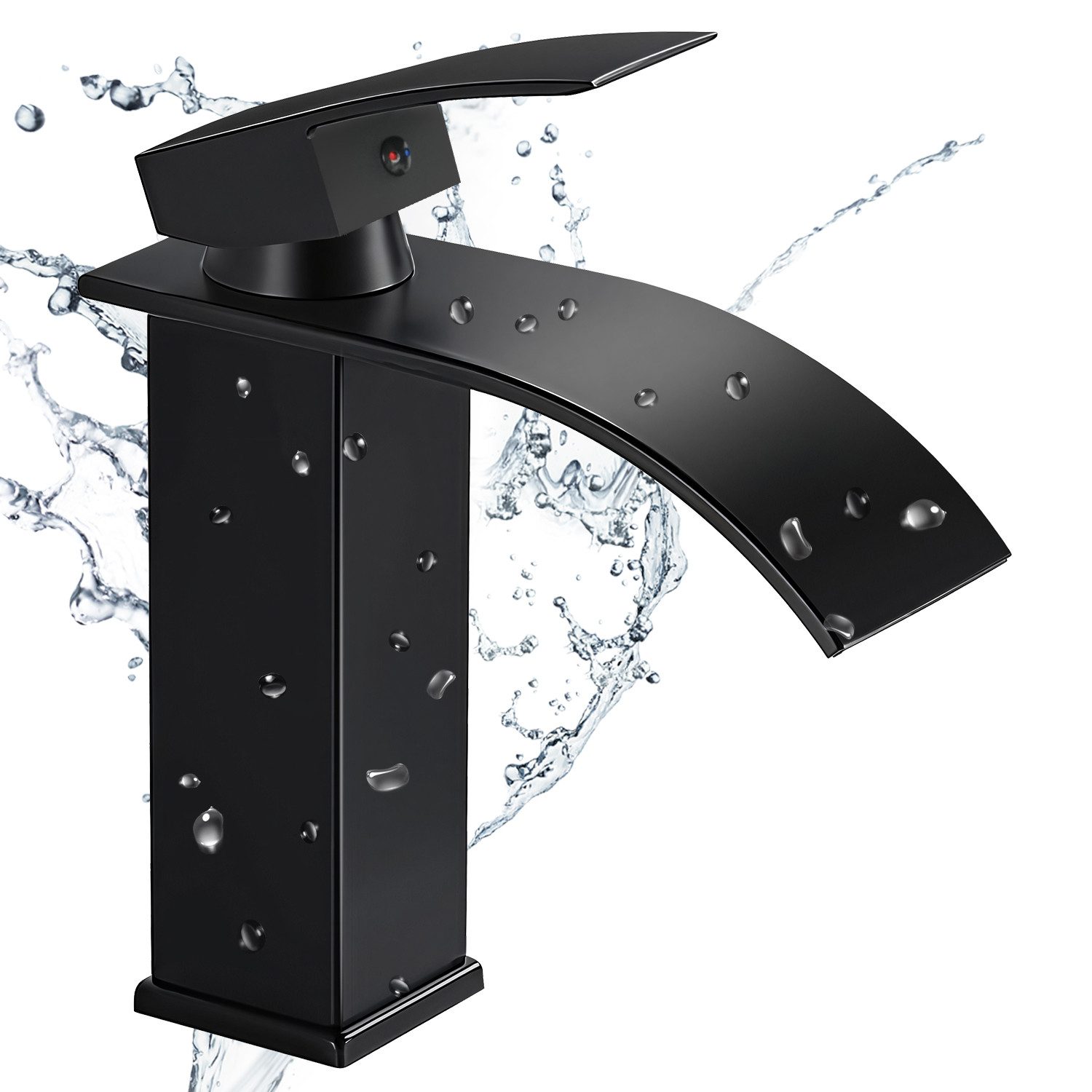 Eumaty Waschtischarmatur Badarmatur Wasserhahn Bad Wasserfall günstig online kaufen