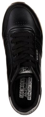 Skechers OG 85 - OLD SCHOOL COOL vegan Sneaker mit Glitzer, Freizeitschuh, Halbschuh, Schnürschuh