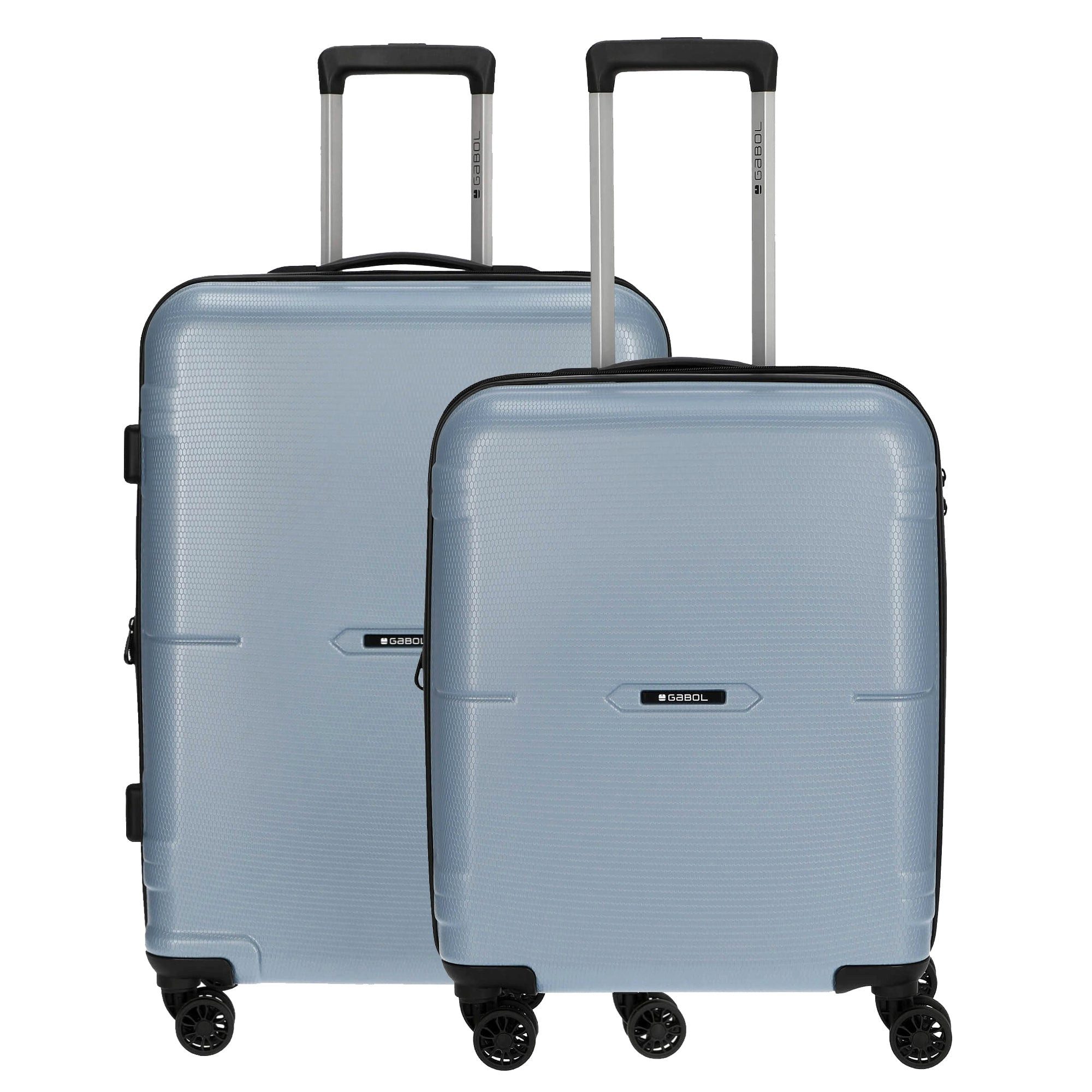 Gabol Kofferset Bari - 4-Rollen-Trolley Set 2tlg. S/M erw. (azul), 4 Rollen Rollen