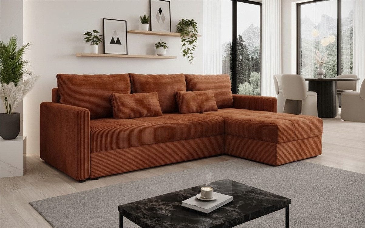 DB-Möbel Schlafsofa Neues Designermodell Sofa "STYLUS" in Cord
