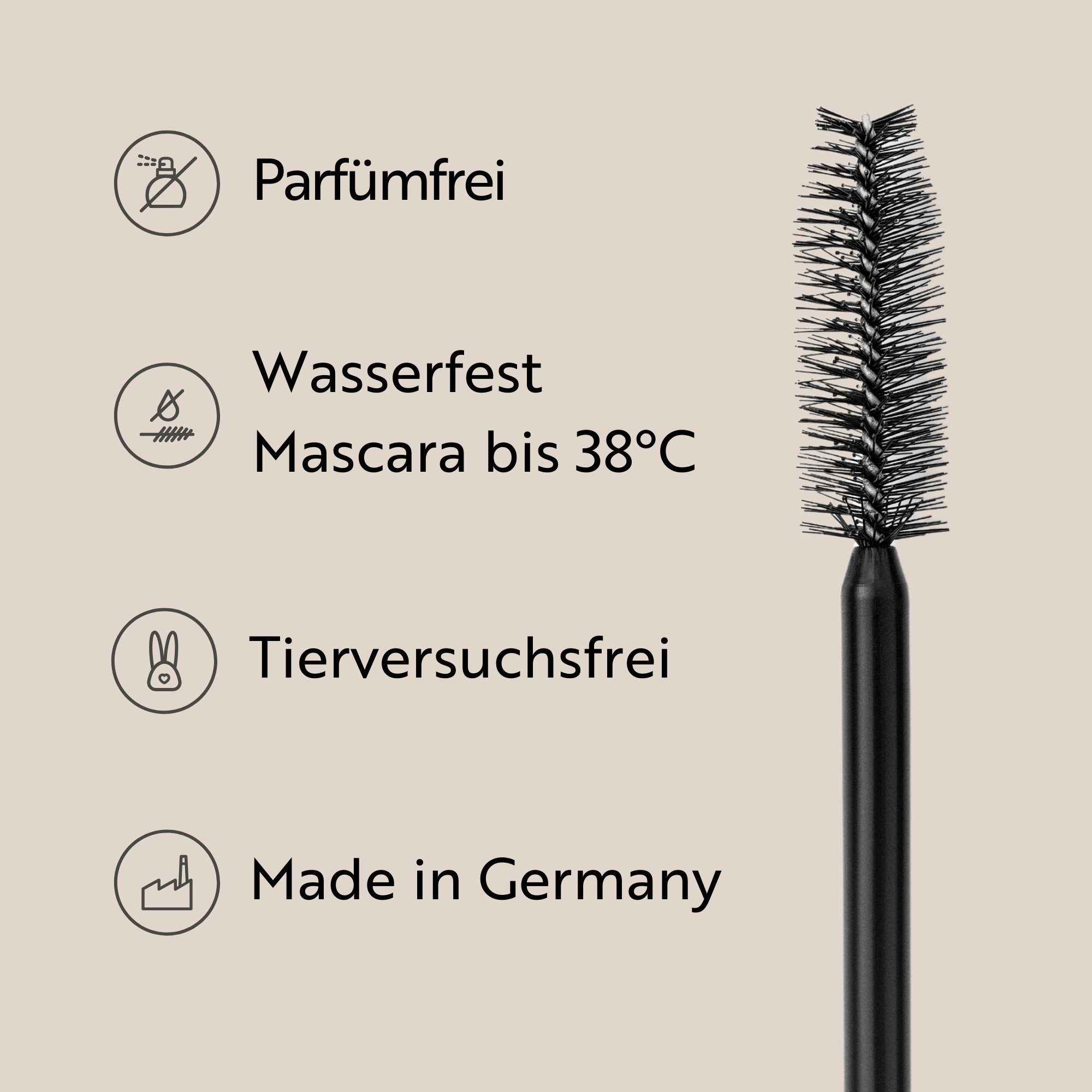 M. Asam Mascara Magic Finish 38° Waterproof Mascara deep black