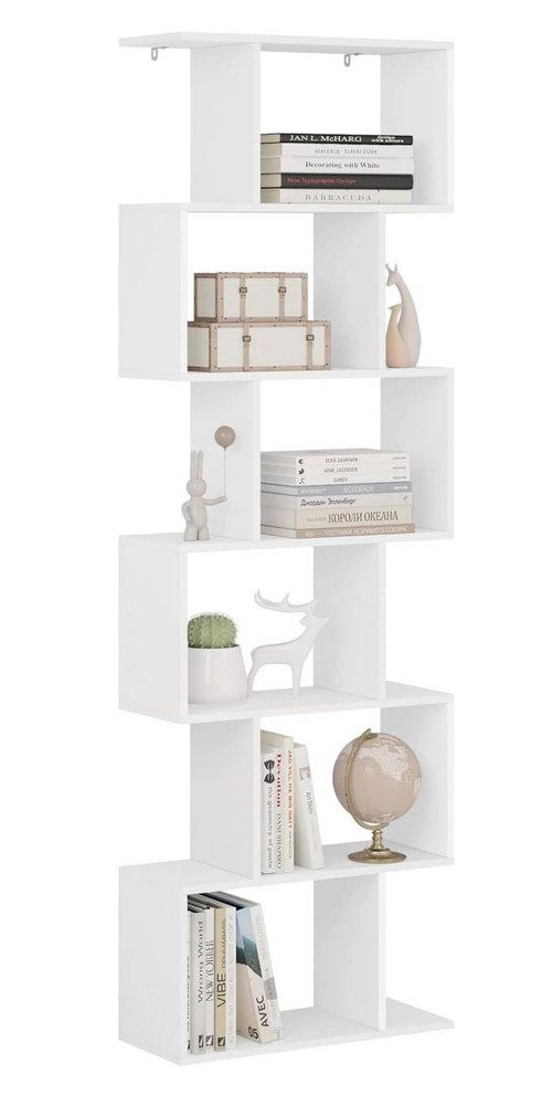Woltu Bücherregal, 1-tlg., 6 Fächer, Holzwerkstoff, günstig online kaufen