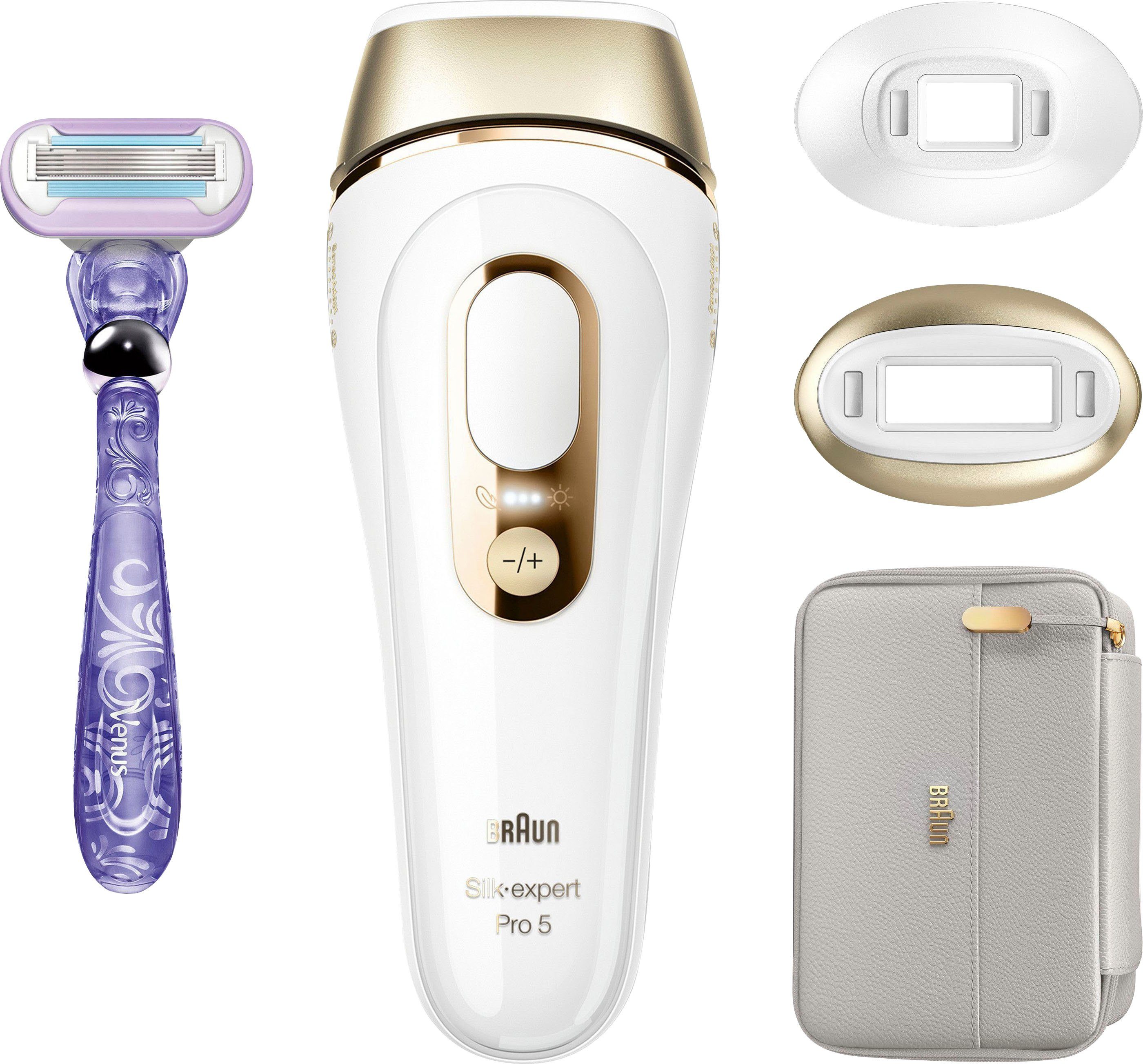 IPL, Pro Sensor Skin 5 Braun IPL-Haarentferner 2.0 400.000 Lichtimpulse, PL5157 Silk-Expert Pro