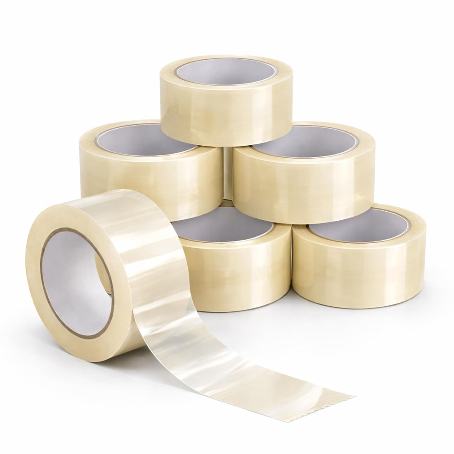 TK Gruppe Klebeband 6x transparentes Paketband Klebeband à 66 m – Packband (6-St., Set)