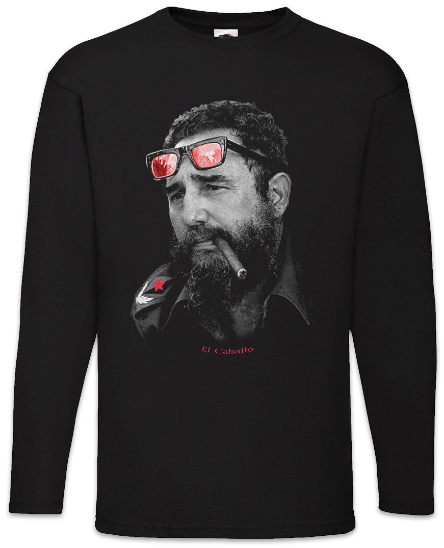 Langarmshirt El Caballo Langarm T-Shirt Cuba Kuba Guerilla Che Guevara Demo Castro