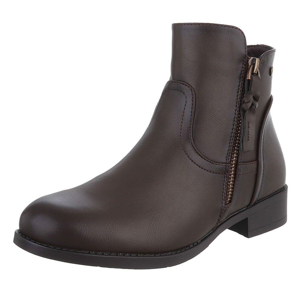 Ital-Design Elegante Ankle-Boots mit Reißverschluss für günstig online kaufen