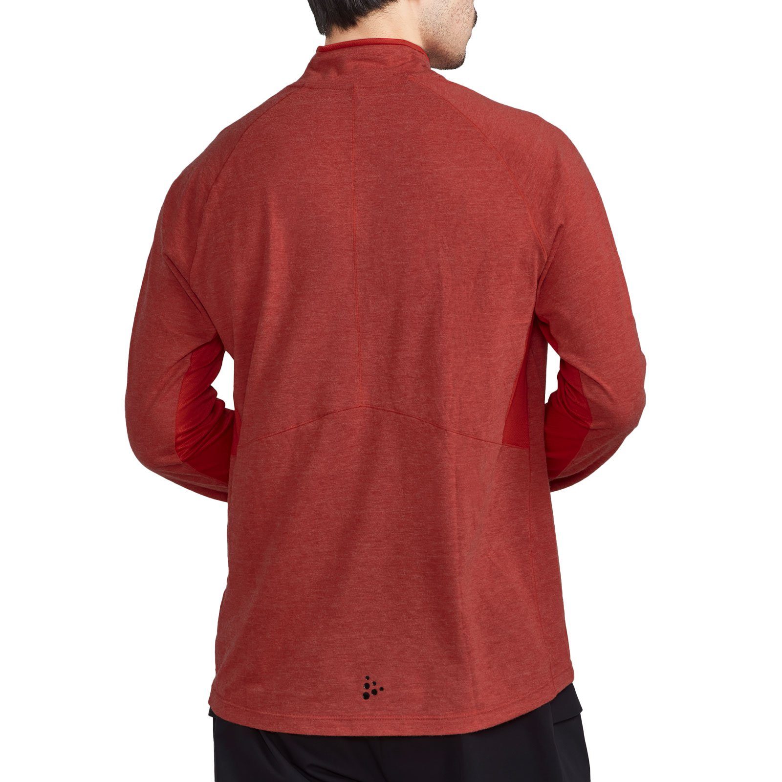 Craft Stehkragenpullover ADV Subz Wool LS Tee 2 M mit strategisch platzierten Mesh-Einsätzen