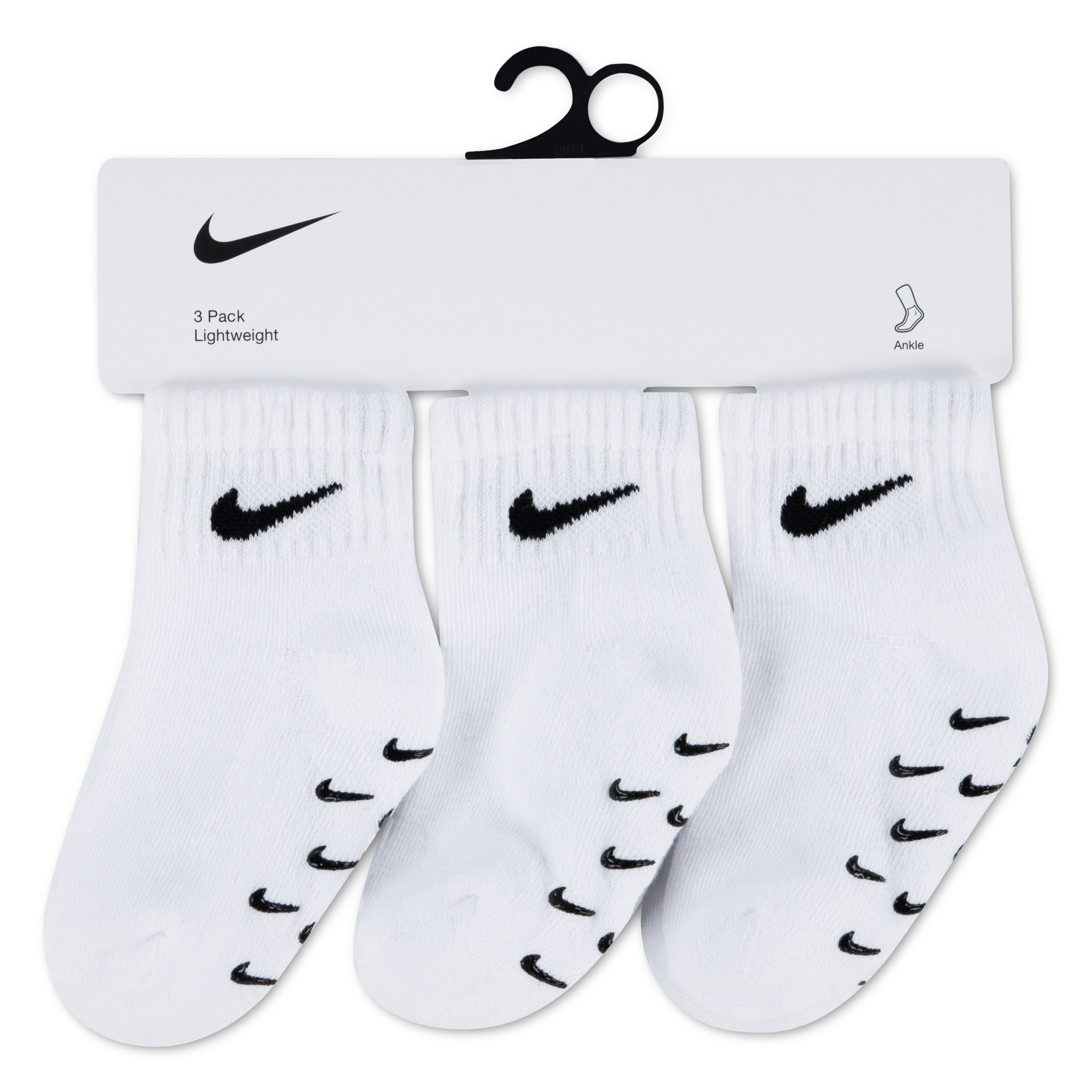 Nike Sportswear Socken NHN 3PK INF/TODD GRIPPER QTR S (3-Paar) für Babys, dreierpack, mit Elasthan-Anteil