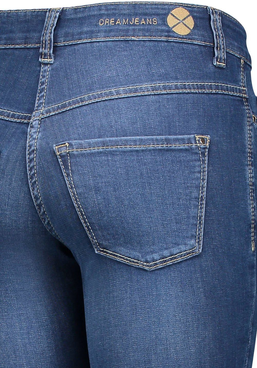 den für Skinny mid perfekten authentic Qualität Hochelastische Dream wash MAC Skinny-fit-Jeans blue Sitz sorgt