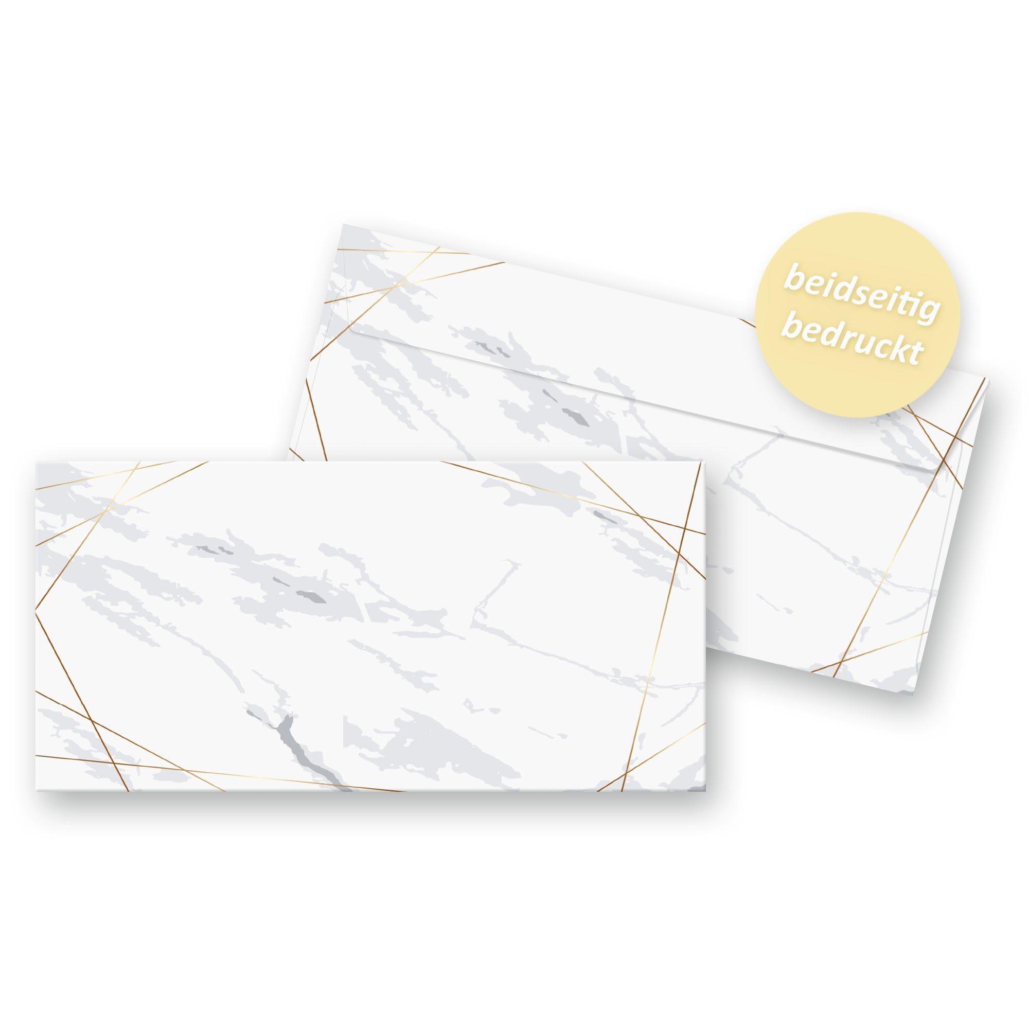 Kreative Feder DIN Briefpapier Set, Set 25x Umschlägen passenden Marmor Set A4 mit Briefpapier Briefpapier